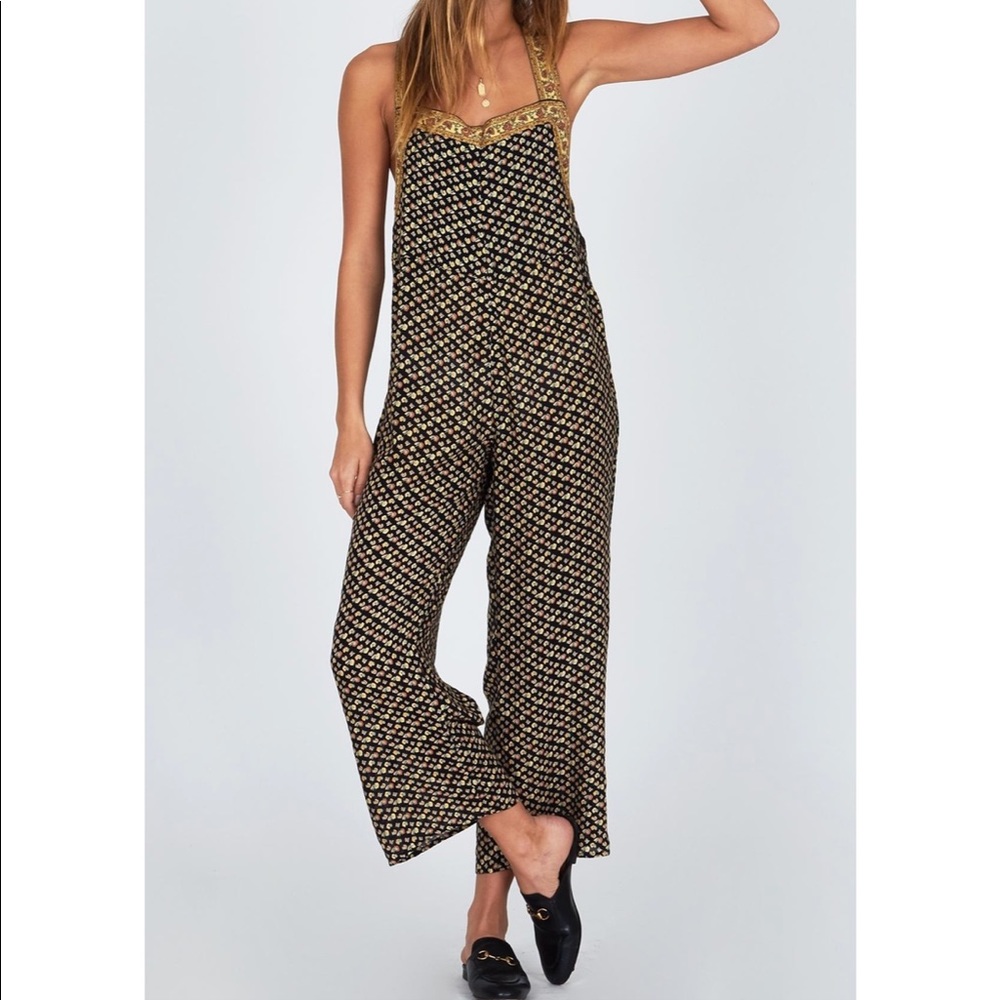 Amuse Society Sunset Drive Floral Jumpsuit